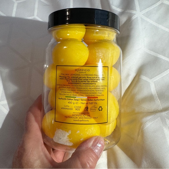 Hopificio Firenze ITALIAN LEMONS Finest Triple Milled Soaps Lemon Shaped 26.45oz - Picture 4 of 8